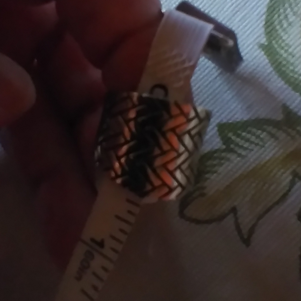 $14 💎🎁CIGAR BAND  Basketweave 925 SS Ring😯 - Picture 7 of 8